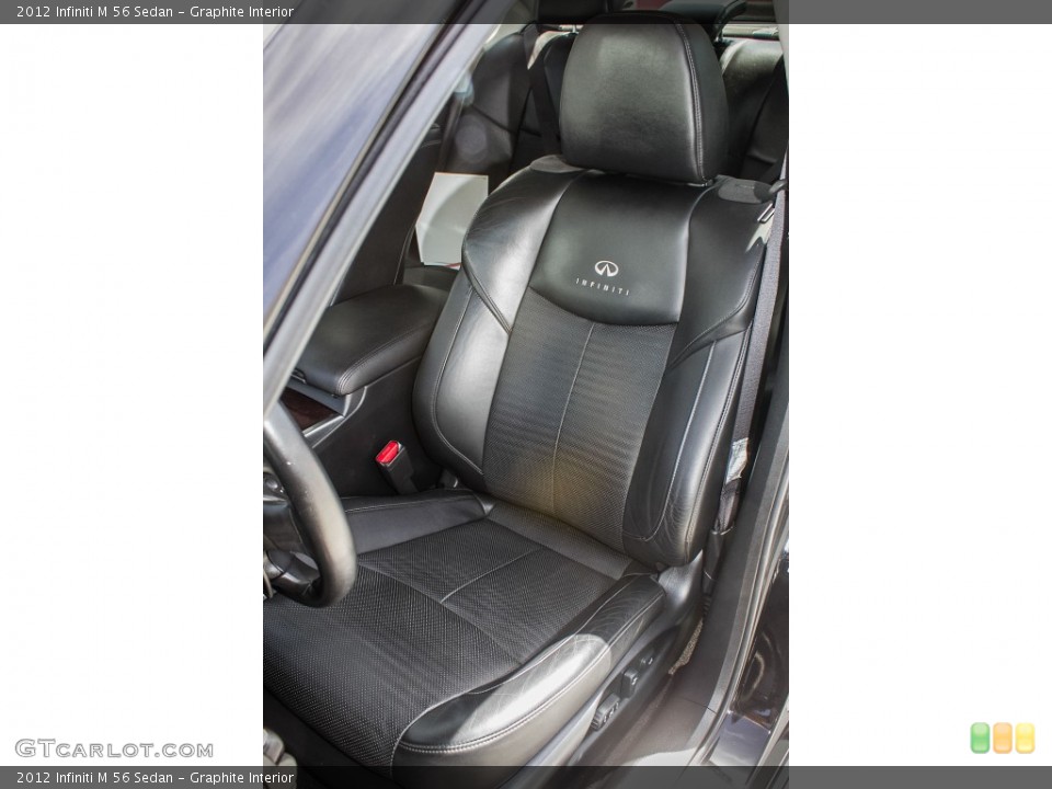 Graphite Interior Front Seat for the 2012 Infiniti M 56 Sedan #92238926