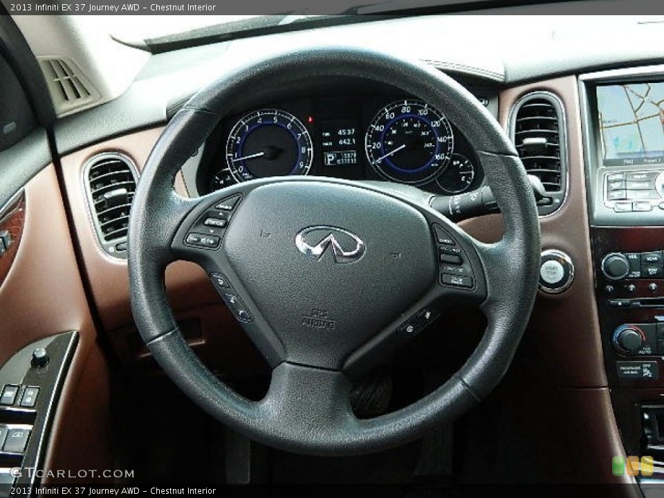 Chestnut Interior Steering Wheel for the 2013 Infiniti EX 37 Journey AWD #92239631