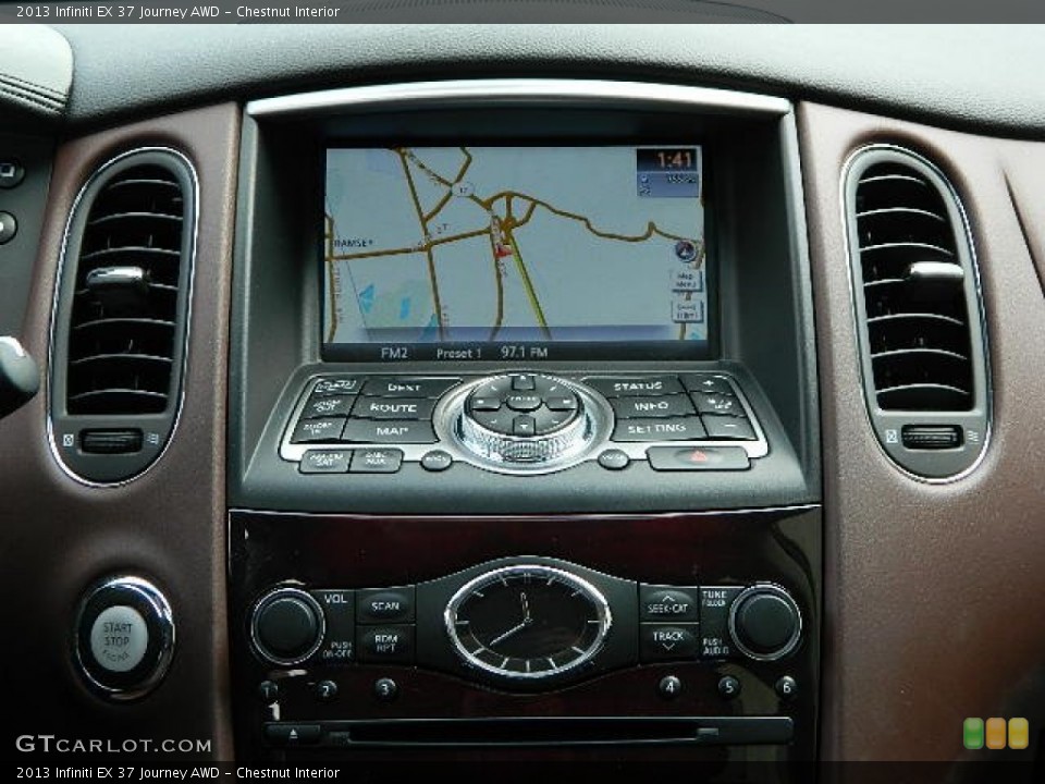 Chestnut Interior Navigation for the 2013 Infiniti EX 37 Journey AWD #92239676