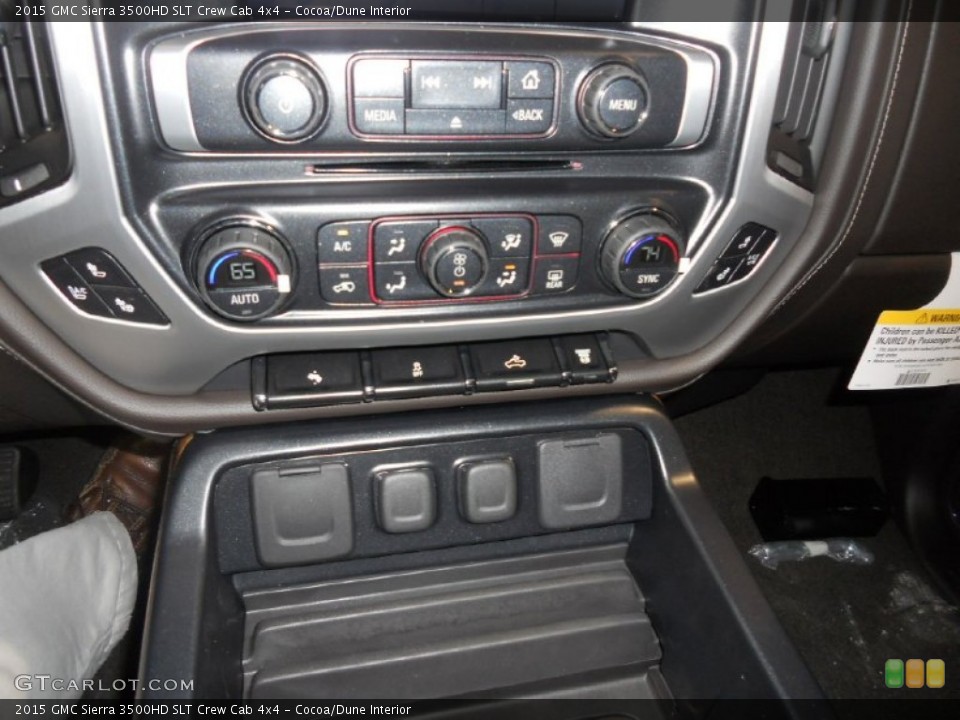 Cocoa/Dune Interior Controls for the 2015 GMC Sierra 3500HD SLT Crew Cab 4x4 #92245205