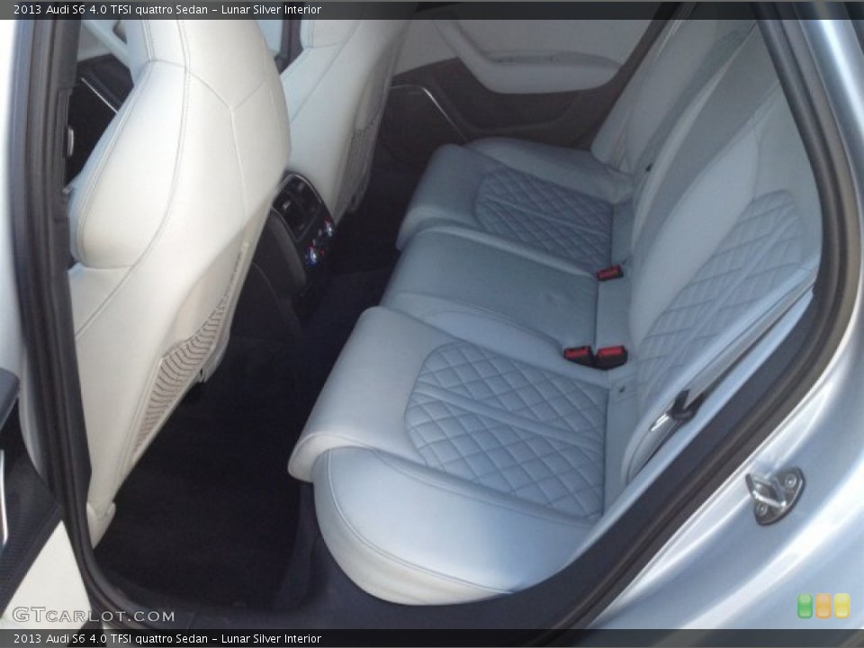 Lunar Silver Interior Rear Seat for the 2013 Audi S6 4.0 TFSI quattro Sedan #92249141