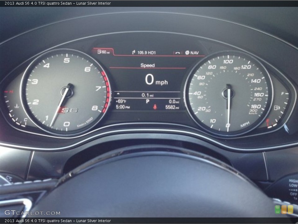Lunar Silver Interior Gauges for the 2013 Audi S6 4.0 TFSI quattro Sedan #92249303