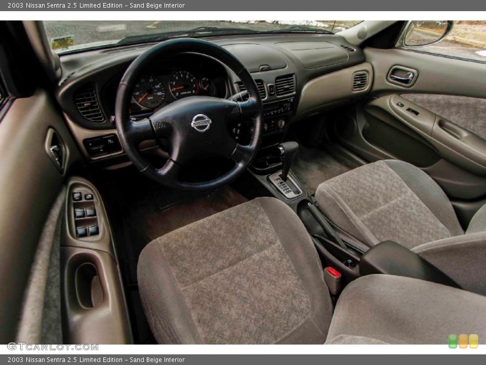 Sand Beige Interior Prime Interior for the 2003 Nissan Sentra 2.5 Limited Edition #92257817