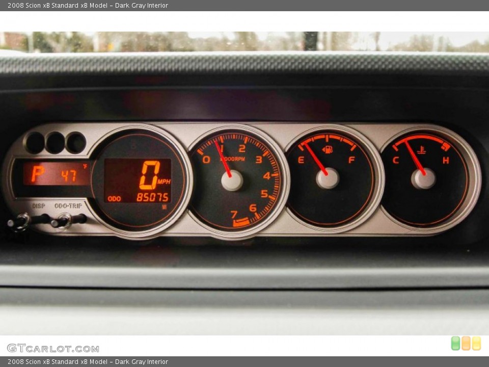 Dark Gray Interior Gauges for the 2008 Scion xB  #92258729