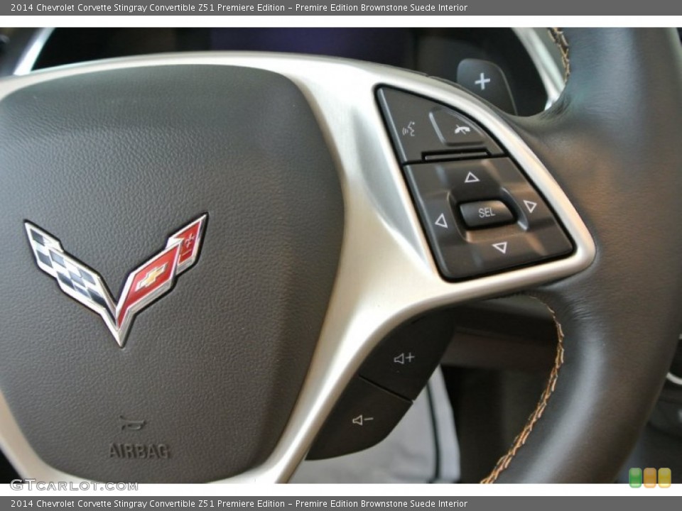 Premire Edition Brownstone Suede Interior Controls for the 2014 Chevrolet Corvette Stingray Convertible Z51 Premiere Edition #92259422