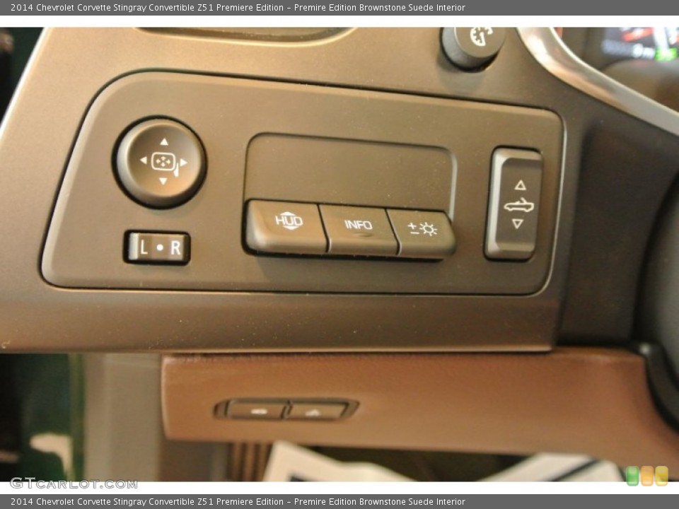 Premire Edition Brownstone Suede Interior Controls for the 2014 Chevrolet Corvette Stingray Convertible Z51 Premiere Edition #92259449