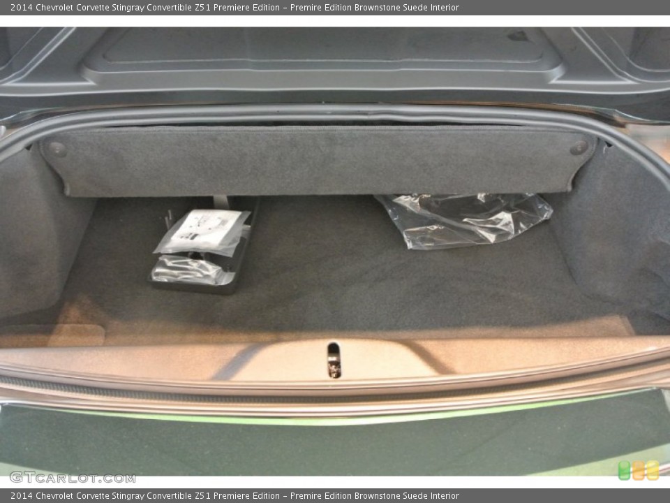 Premire Edition Brownstone Suede Interior Trunk for the 2014 Chevrolet Corvette Stingray Convertible Z51 Premiere Edition #92259470