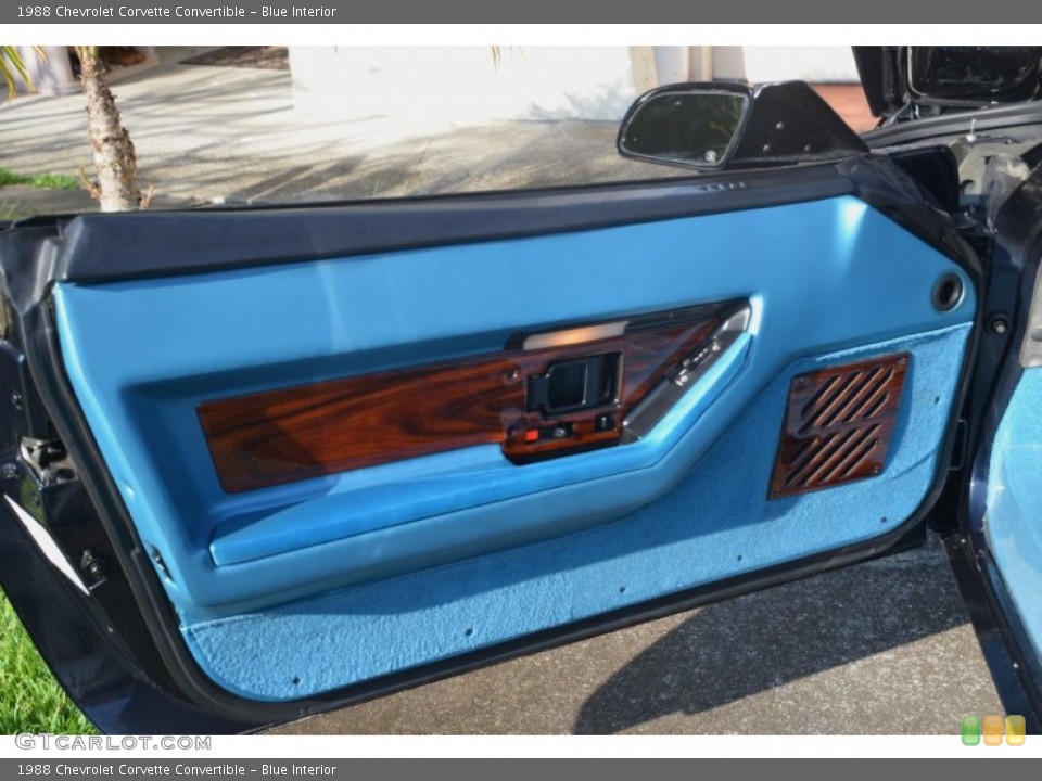 Blue Interior Door Panel for the 1988 Chevrolet Corvette Convertible #92266201