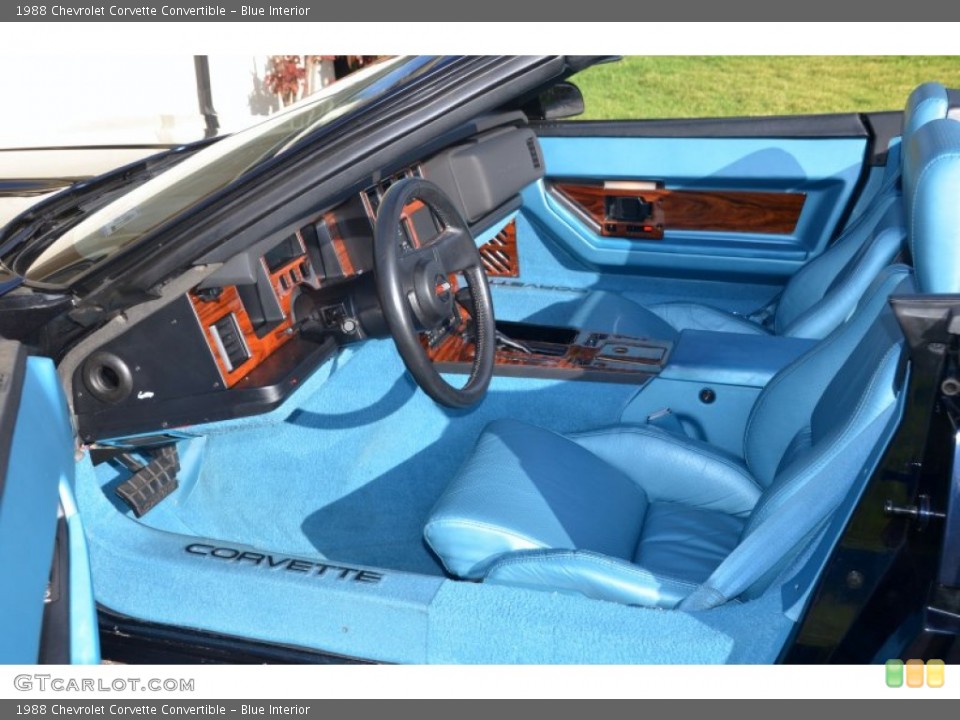 Blue 1988 Chevrolet Corvette Interiors