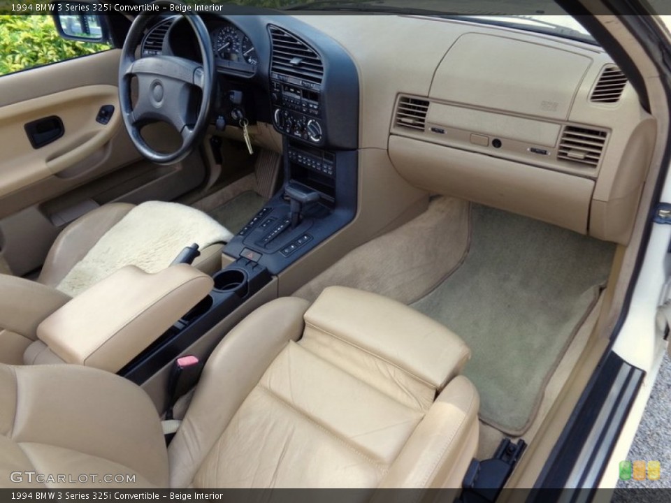 Beige Interior Photo for the 1994 BMW 3 Series 325i Convertible #92271982