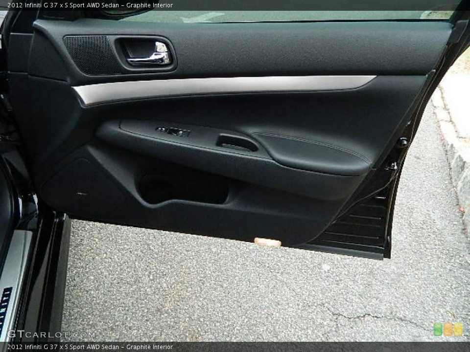 Graphite Interior Door Panel for the 2012 Infiniti G 37 x S Sport AWD Sedan #92280763