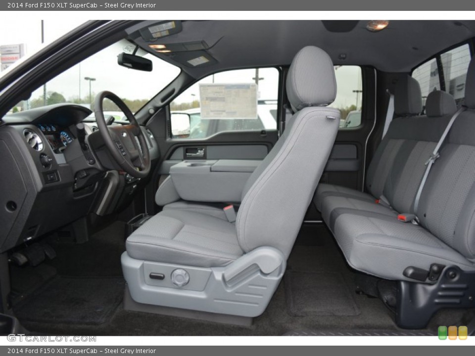 Steel Grey Interior Photo for the 2014 Ford F150 XLT SuperCab #92286871