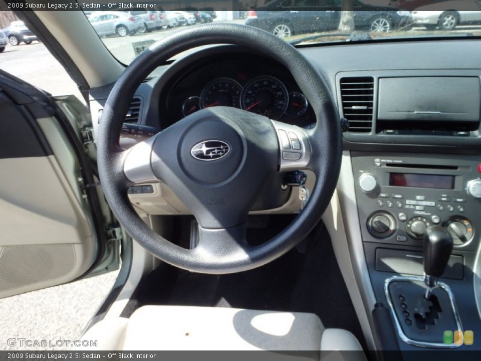 Off Black Interior Steering Wheel for the 2009 Subaru Legacy 2.5i Sedan #92292790