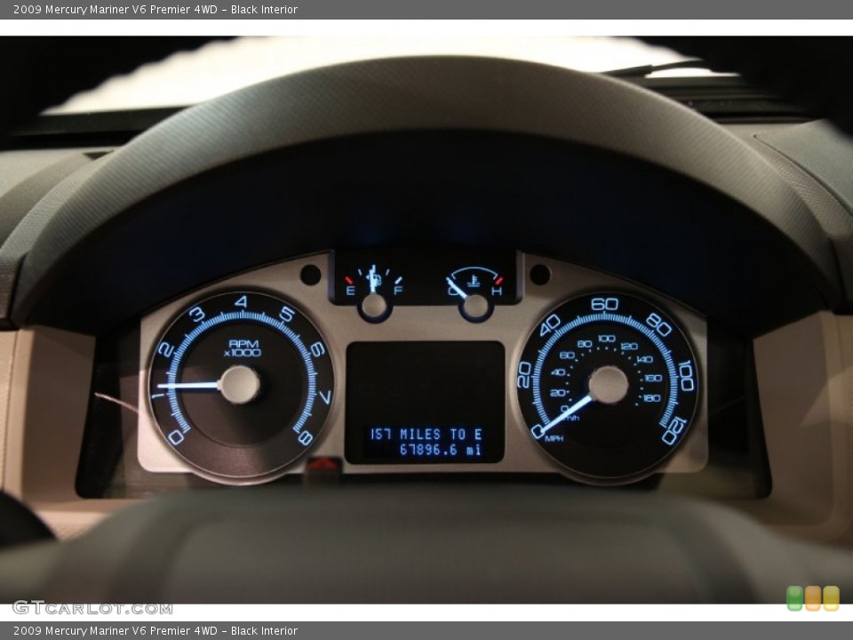 Black Interior Gauges for the 2009 Mercury Mariner V6 Premier 4WD #92317209