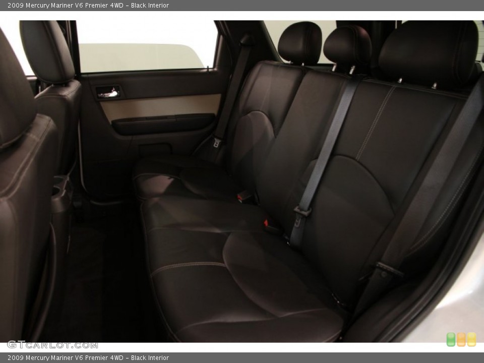 Black Interior Rear Seat for the 2009 Mercury Mariner V6 Premier 4WD #92317302