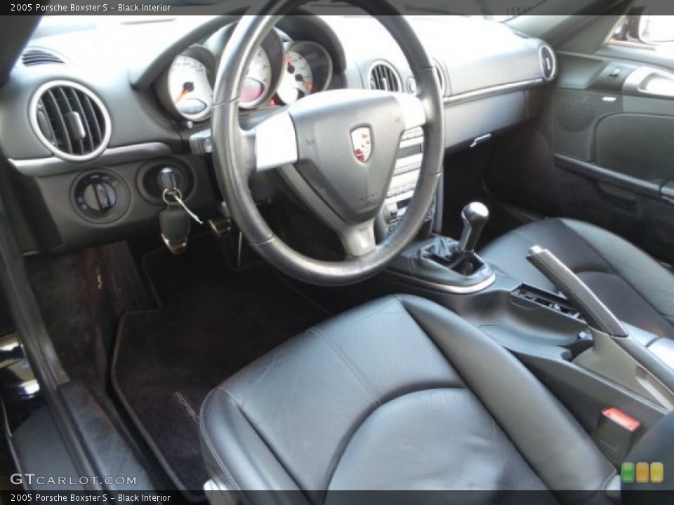 Black Interior Prime Interior for the 2005 Porsche Boxster S #92326623