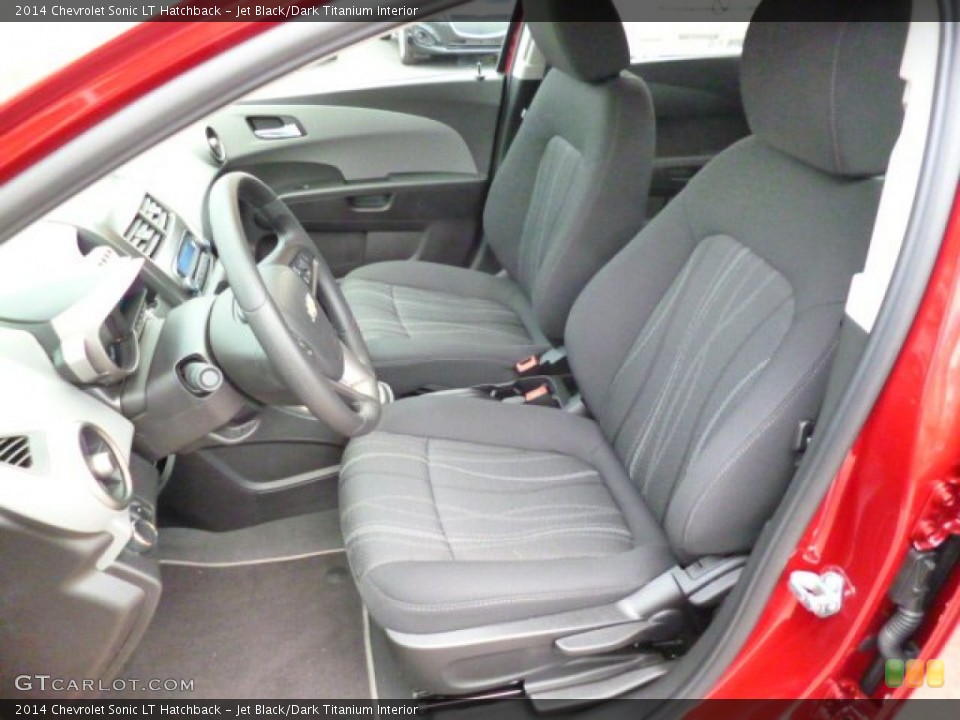 Jet Black/Dark Titanium Interior Front Seat for the 2014 Chevrolet Sonic LT Hatchback #92334342