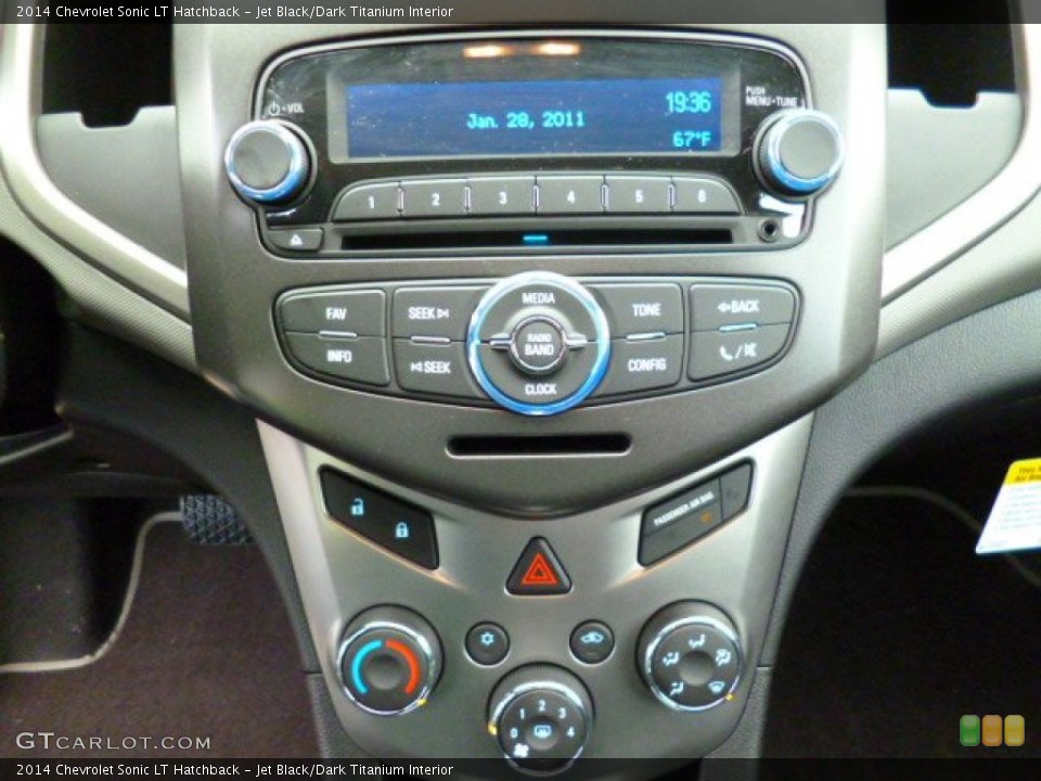 Jet Black/Dark Titanium Interior Controls for the 2014 Chevrolet Sonic LT Hatchback #92334411