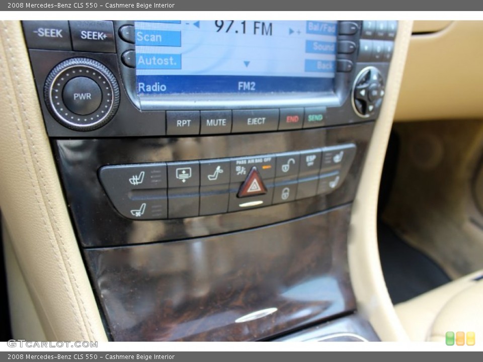 Cashmere Beige Interior Controls for the 2008 Mercedes-Benz CLS 550 #92334459