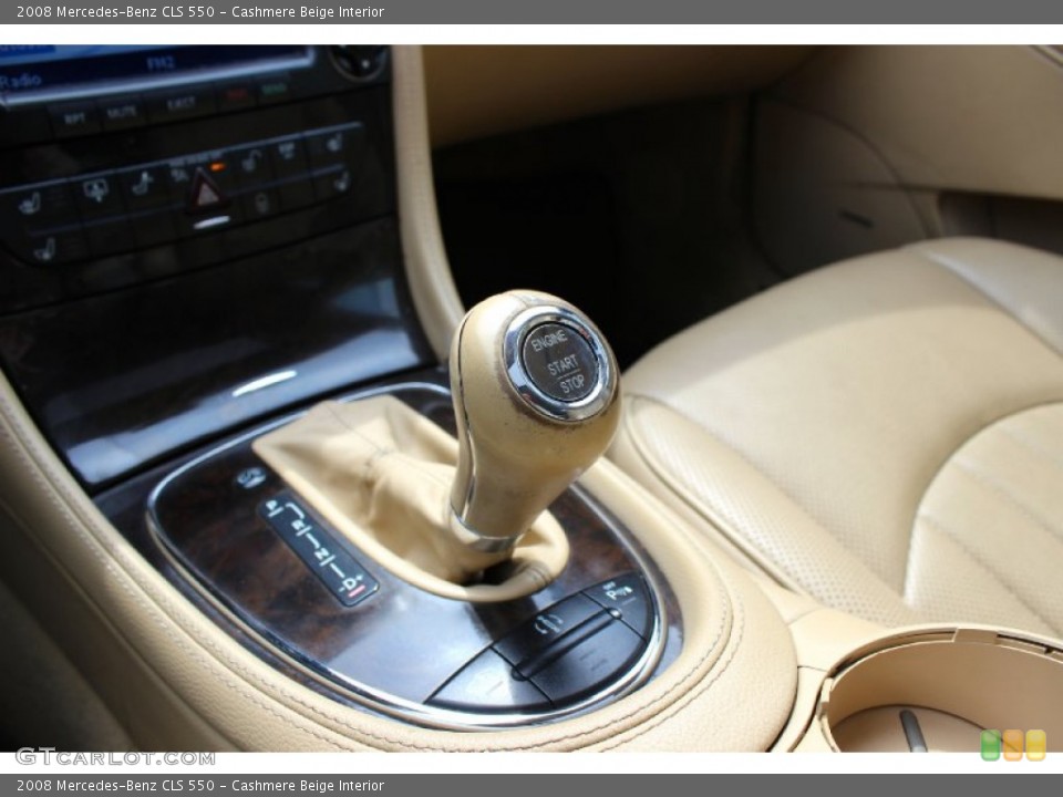 Cashmere Beige Interior Transmission for the 2008 Mercedes-Benz CLS 550 #92334498