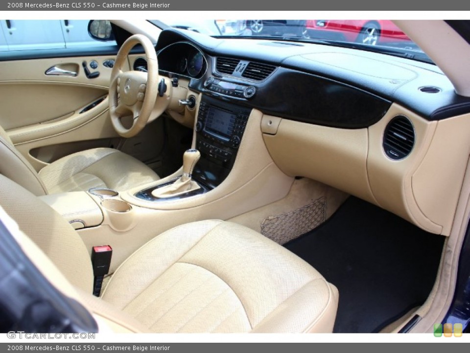 Cashmere Beige Interior Dashboard for the 2008 Mercedes-Benz CLS 550 #92334558