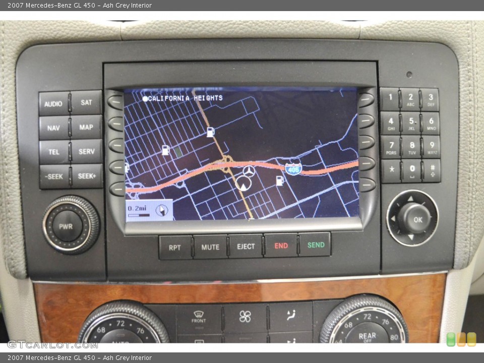 Ash Grey Interior Navigation for the 2007 Mercedes-Benz GL 450 #92334582