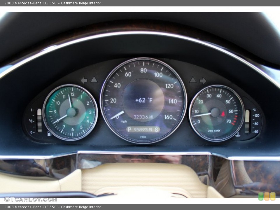 Cashmere Beige Interior Gauges for the 2008 Mercedes-Benz CLS 550 #92334687