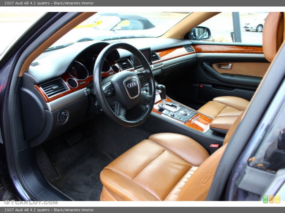 Black/Amaretto Interior Photo for the 2007 Audi A8 4.2 quattro #92335006