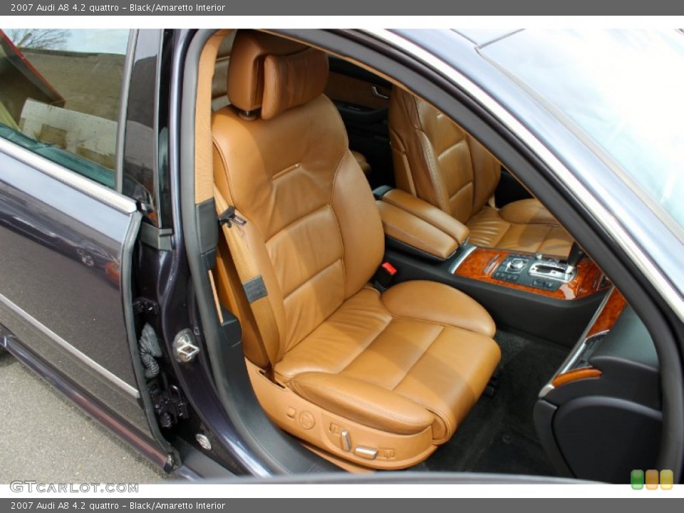 Black/Amaretto Interior Front Seat for the 2007 Audi A8 4.2 quattro #92335110