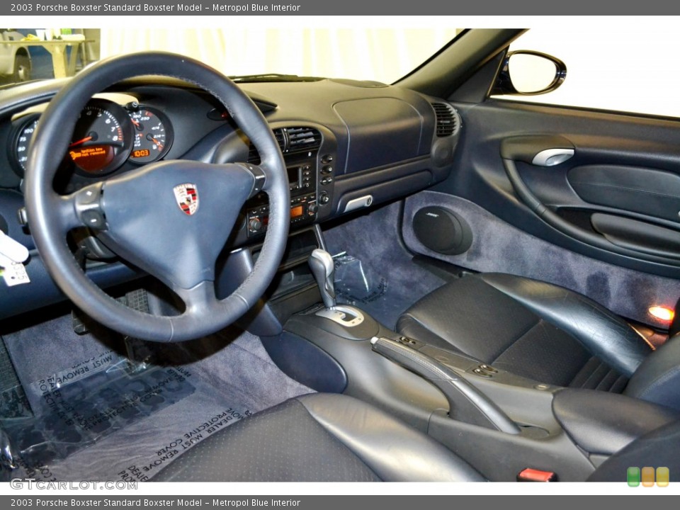 Metropol Blue Interior Photo for the 2003 Porsche Boxster  #92337237
