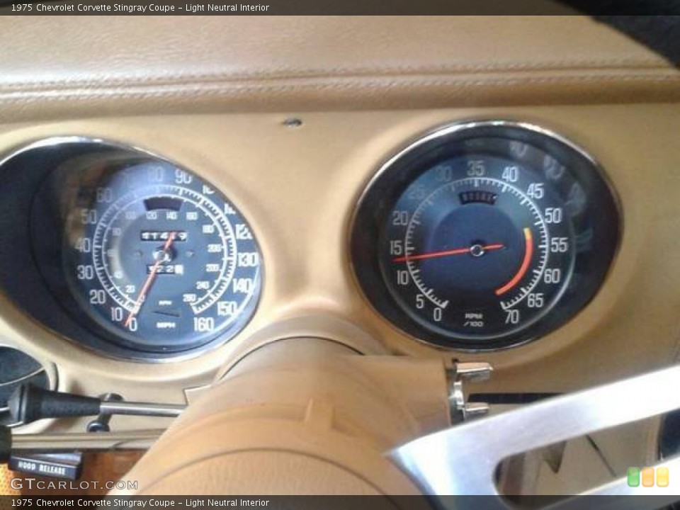 Light Neutral Interior Gauges for the 1975 Chevrolet Corvette Stingray Coupe #92345469