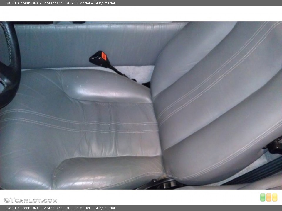 Gray Interior Front Seat for the 1983 Delorean DMC-12  #92345882