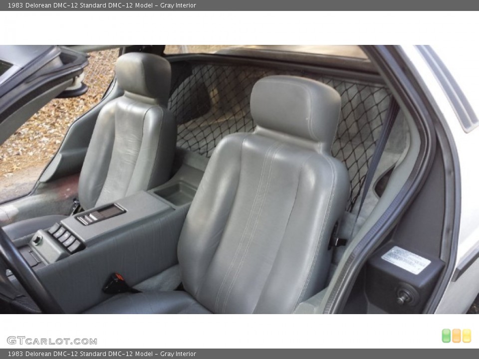 Gray Interior Front Seat for the 1983 Delorean DMC-12  #92345904