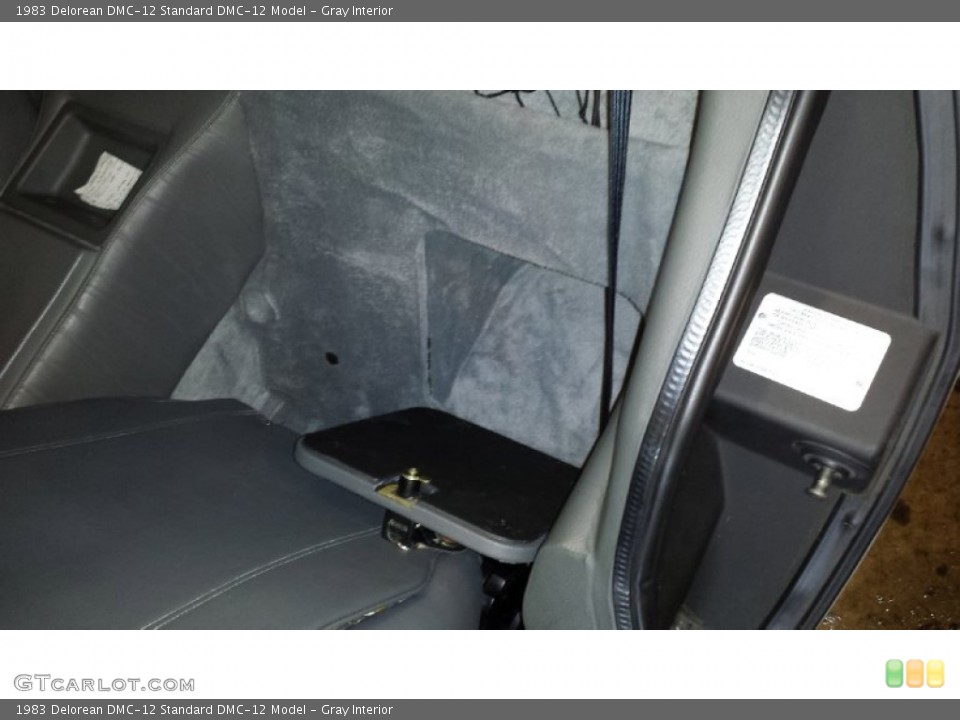 Gray Interior Rear Seat for the 1983 Delorean DMC-12  #92345931