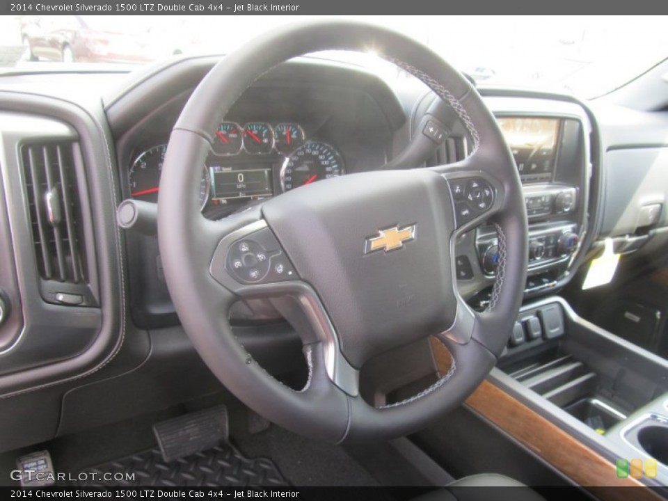 Jet Black Interior Steering Wheel for the 2014 Chevrolet Silverado 1500 LTZ Double Cab 4x4 #92346303