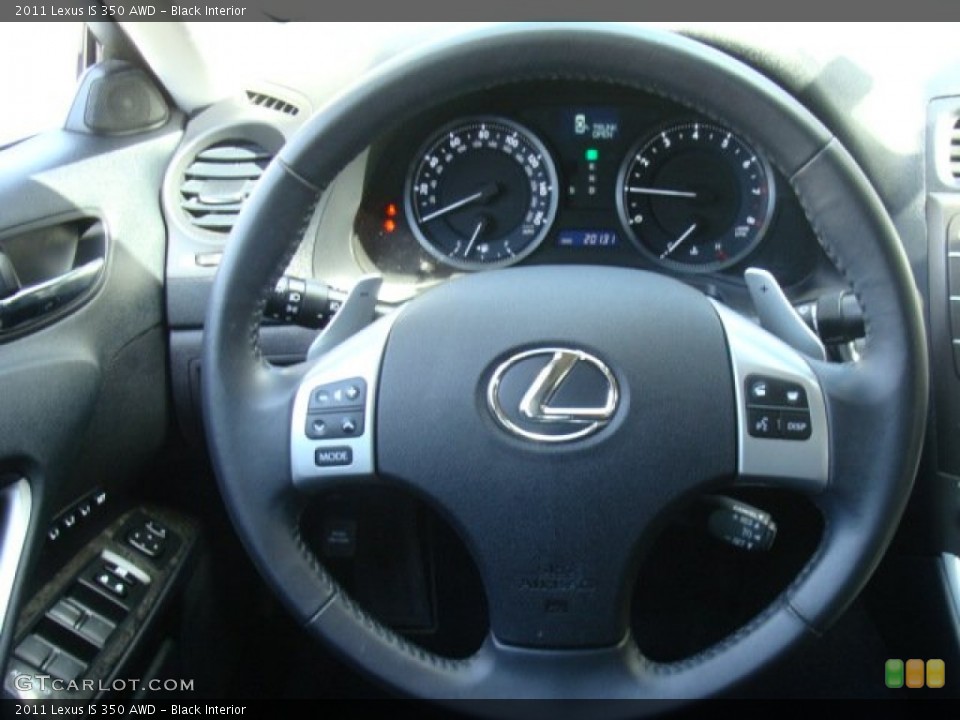 Black Interior Steering Wheel for the 2011 Lexus IS 350 AWD #92346318