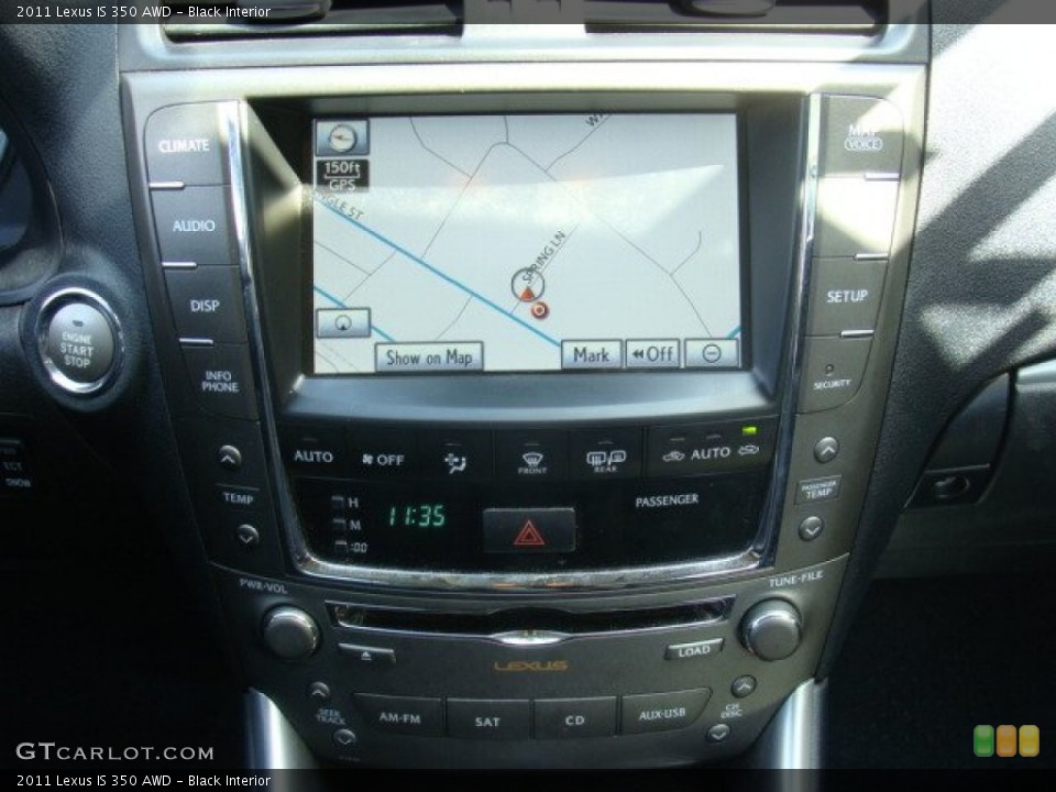 Black Interior Controls for the 2011 Lexus IS 350 AWD #92346417