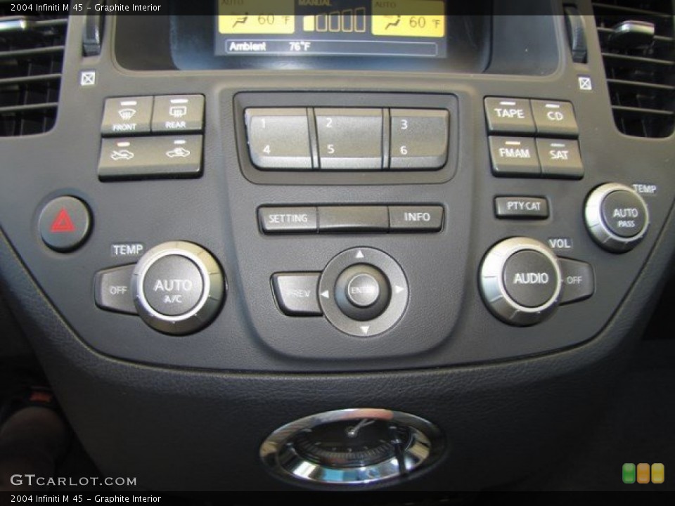 Graphite Interior Controls for the 2004 Infiniti M 45 #92347107