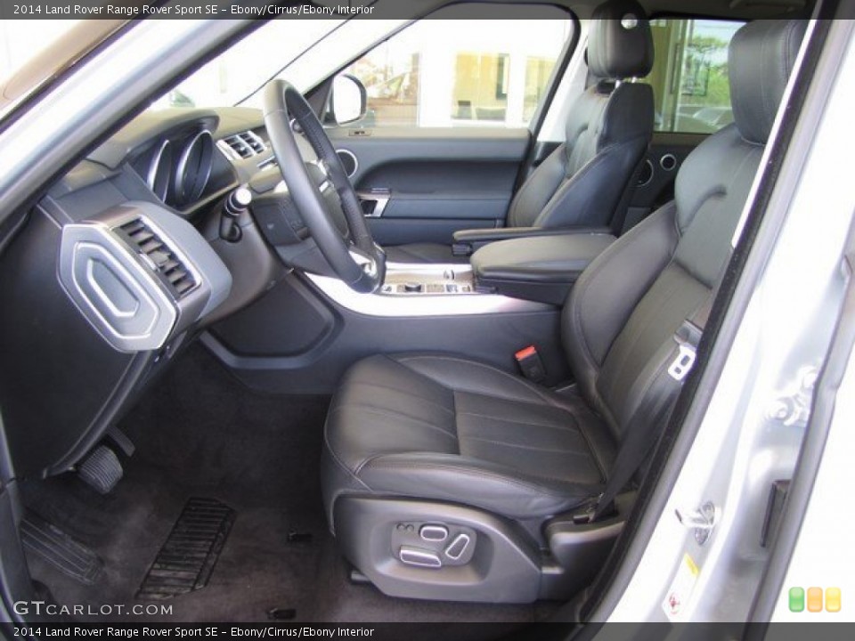 Ebony/Cirrus/Ebony Interior Front Seat for the 2014 Land Rover Range Rover Sport SE #92348114