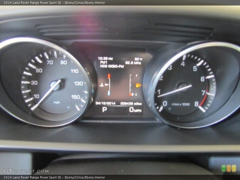 Ebony/Cirrus/Ebony Interior Gauges for the 2014 Land Rover Range Rover Sport SE #92348406