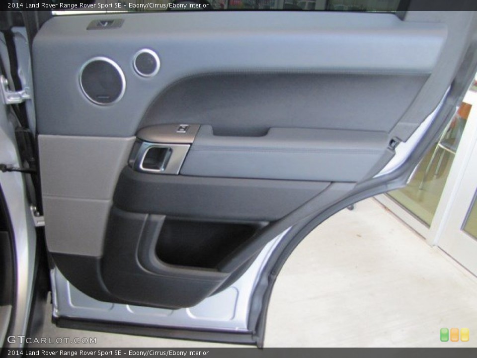 Ebony/Cirrus/Ebony Interior Door Panel for the 2014 Land Rover Range Rover Sport SE #92349174