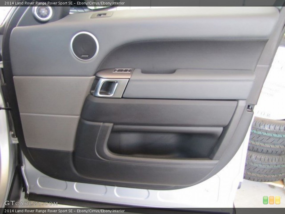 Ebony/Cirrus/Ebony Interior Door Panel for the 2014 Land Rover Range Rover Sport SE #92349192