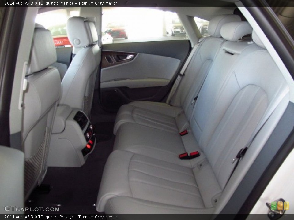 Titanium Gray Interior Rear Seat for the 2014 Audi A7 3.0 TDI quattro Prestige #92354351