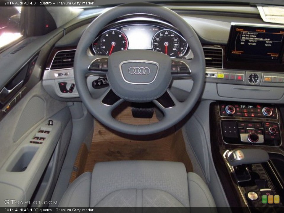 Titanium Gray Interior Steering Wheel for the 2014 Audi A8 4.0T quattro #92356296