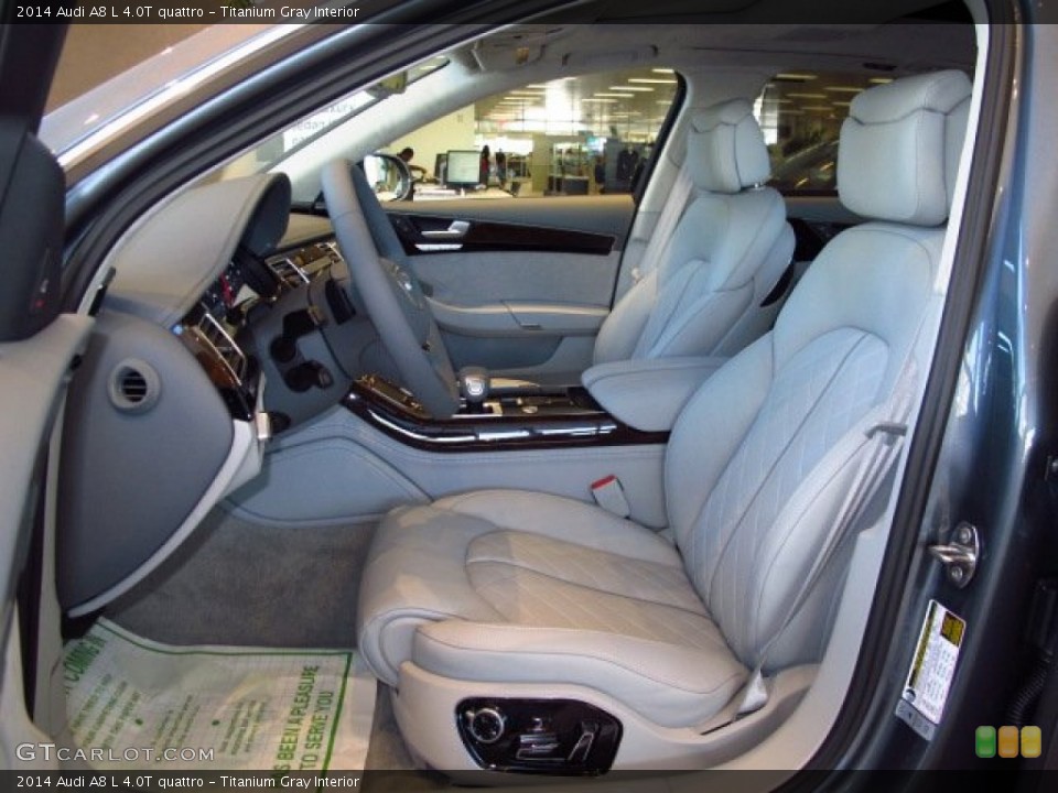 Titanium Gray Interior Photo for the 2014 Audi A8 L 4.0T quattro #92356791