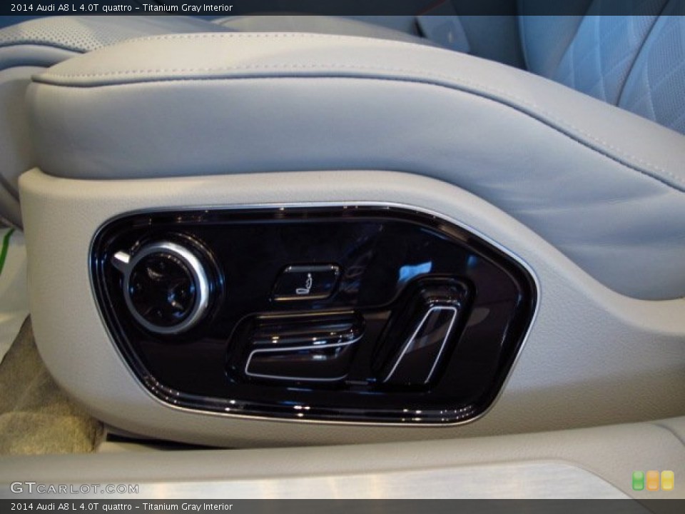 Titanium Gray Interior Controls for the 2014 Audi A8 L 4.0T quattro #92356950