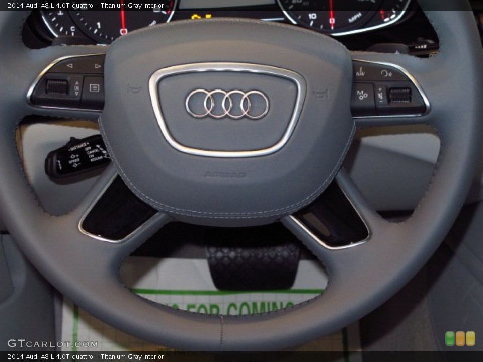 Titanium Gray Interior Steering Wheel for the 2014 Audi A8 L 4.0T quattro #92356963