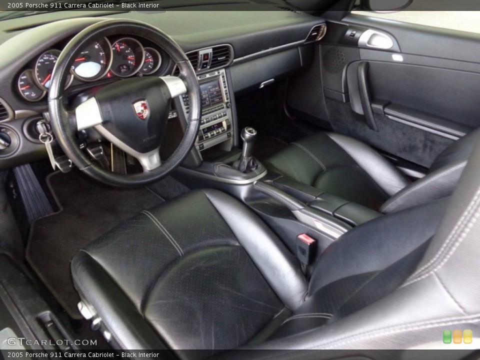 Black Interior Photo for the 2005 Porsche 911 Carrera Cabriolet #92361453
