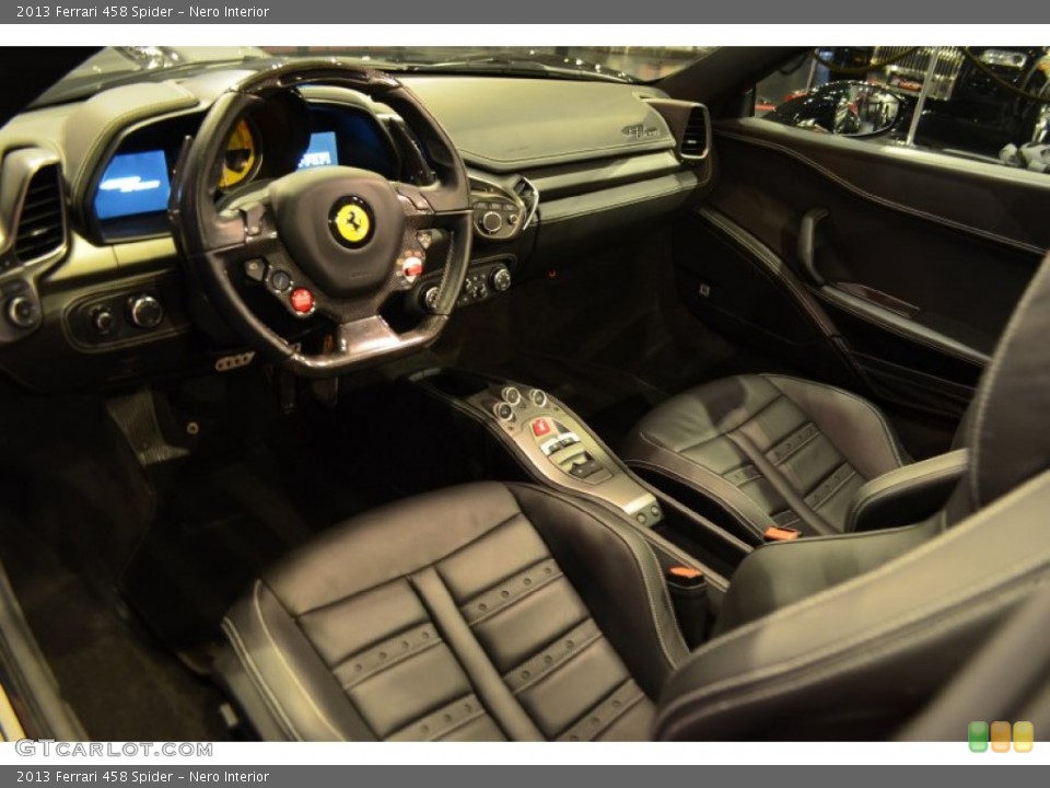 Nero Interior Prime Interior for the 2013 Ferrari 458 Spider #92372079