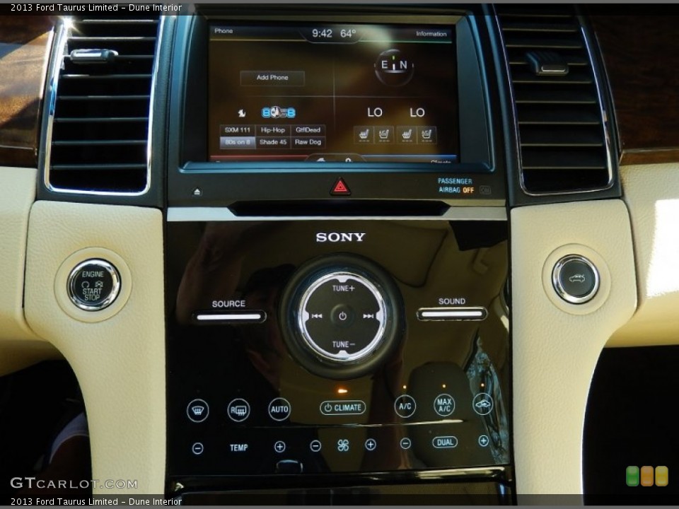 Dune Interior Controls for the 2013 Ford Taurus Limited #92373033